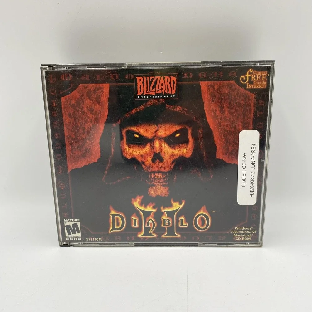 Vintage Diablo II PC‎ Mac CD-ROM 3 Disc Set Blizzard Jewel Case v1.03